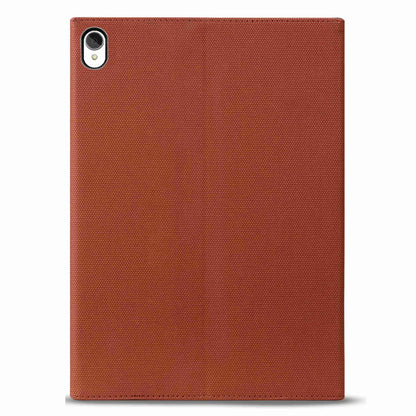 For Lenovo Tab P11 TB-J606F / Tab P11 5G Stand Tablet Case Business Style Splicing Anti-drop Protective Cover with Card Holder and Pen Holder Loop