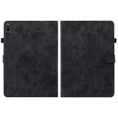 For Huawei MatePad Pro 10.8 (2021) Cute Tiger Pattern Imprinted Tablet Case Adjustable Stand Design TPU+PU Leather Shell with Card Slot