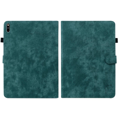 For Huawei MatePad Pro 10.8 (2021) Cute Tiger Pattern Imprinted Tablet Case Adjustable Stand Design TPU+PU Leather Shell with Card Slot