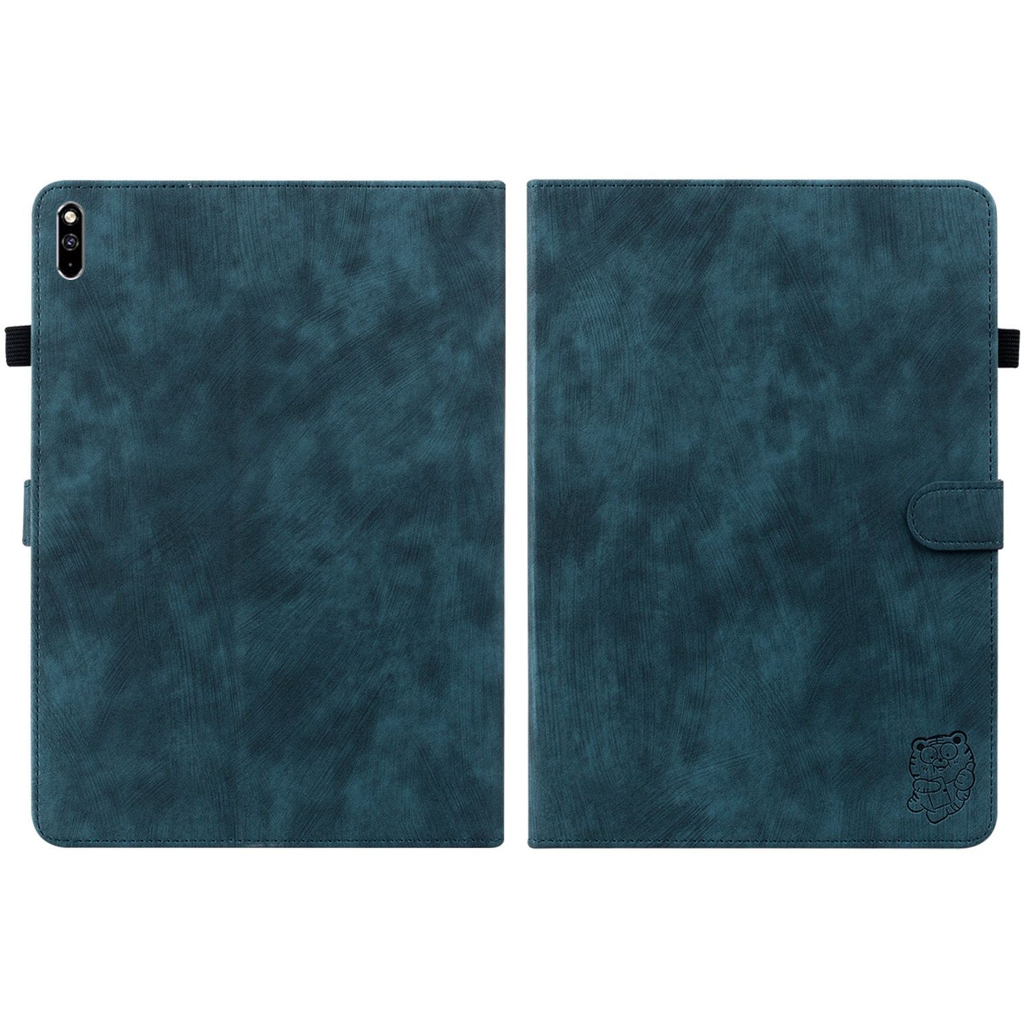 For Huawei MatePad Pro 10.8 (2021) Cute Tiger Pattern Imprinted Tablet Case Adjustable Stand Design TPU+PU Leather Shell with Card Slot