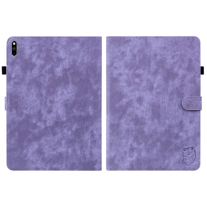For Huawei MatePad Pro 10.8 (2021) Cute Tiger Pattern Imprinted Tablet Case Adjustable Stand Design TPU+PU Leather Shell with Card Slot