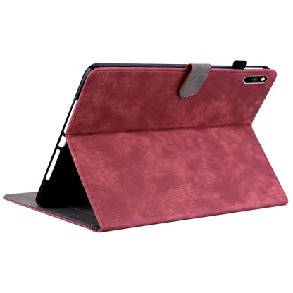 For Huawei MatePad Pro 10.8 (2021) Cute Tiger Pattern Imprinted Tablet Case Adjustable Stand Design TPU+PU Leather Shell with Card Slot
