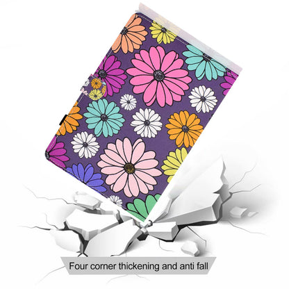For iPad Pro 11-inch (2018) / (2020) / Air (2020) / (2022) Pattern Printing Tablet Case Stitching PU Leather Card Slots Stand Cover with Pencil Holder