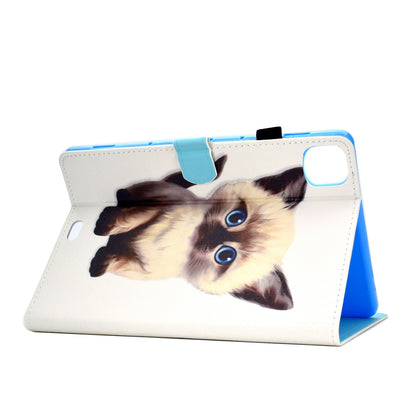 For iPad Pro 11-inch (2018) / (2020) / Air (2020) / (2022) Pattern Printing Tablet Case Stitching PU Leather Card Slots Stand Cover with Pencil Holder