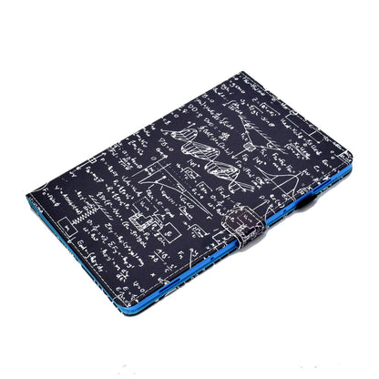 For iPad Pro 11-inch (2018) / (2020) / Air (2020) / (2022) Pattern Printing Tablet Case Stitching PU Leather Card Slots Stand Cover with Pencil Holder