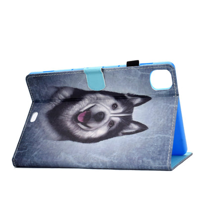 For iPad Pro 11-inch (2018) / (2020) / Air (2020) / (2022) Pattern Printing Tablet Case Stitching PU Leather Card Slots Stand Cover with Pencil Holder