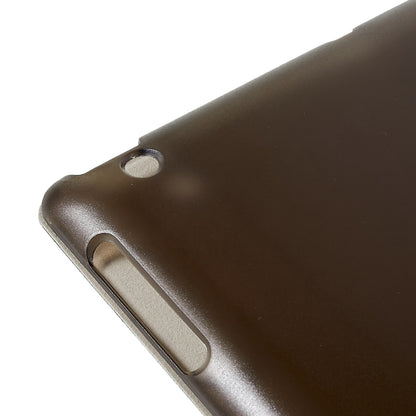 For iPad 4 / 3 / 2 Tri-fold Stand PU Leather + PC Tablet Case Auto Wake / Sleep Protective Cover