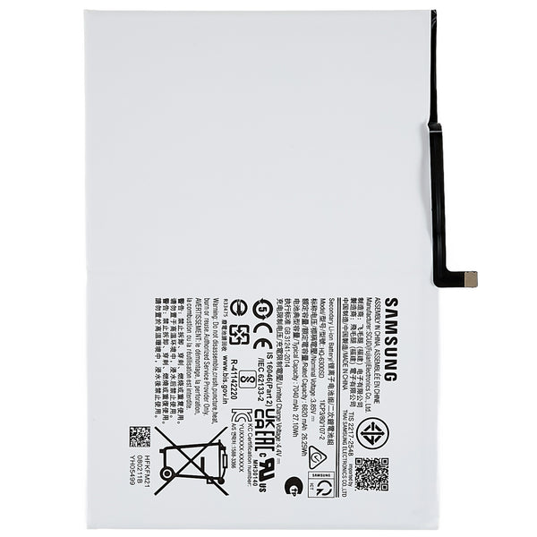 For Samsung Galaxy Tab A8 10.5 (2021) 3.85V 6820mAh Li-ion Polymer Battery Replacement Part (Encode: HQ-6300SD)