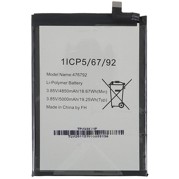 For Wiko Power U10 / View4 3.85V 4850mAh Li-Polymer Battery Replacement Part (Encode: 476792) (without Logo)