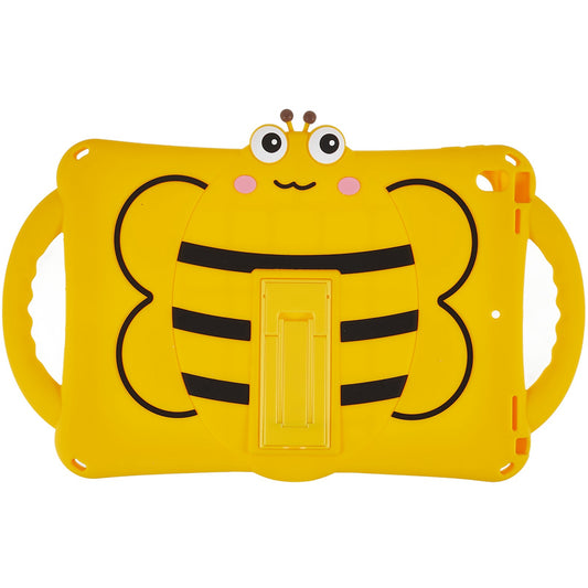 For iPad 10.2 (2021) / (2020) / (2019) / iPad Air 10.5 inch (2019) / iPad Pro 10.5-inch (2017) Bee Style Tablet Case Shockproof Kickstand Cover with Shoulder Strap