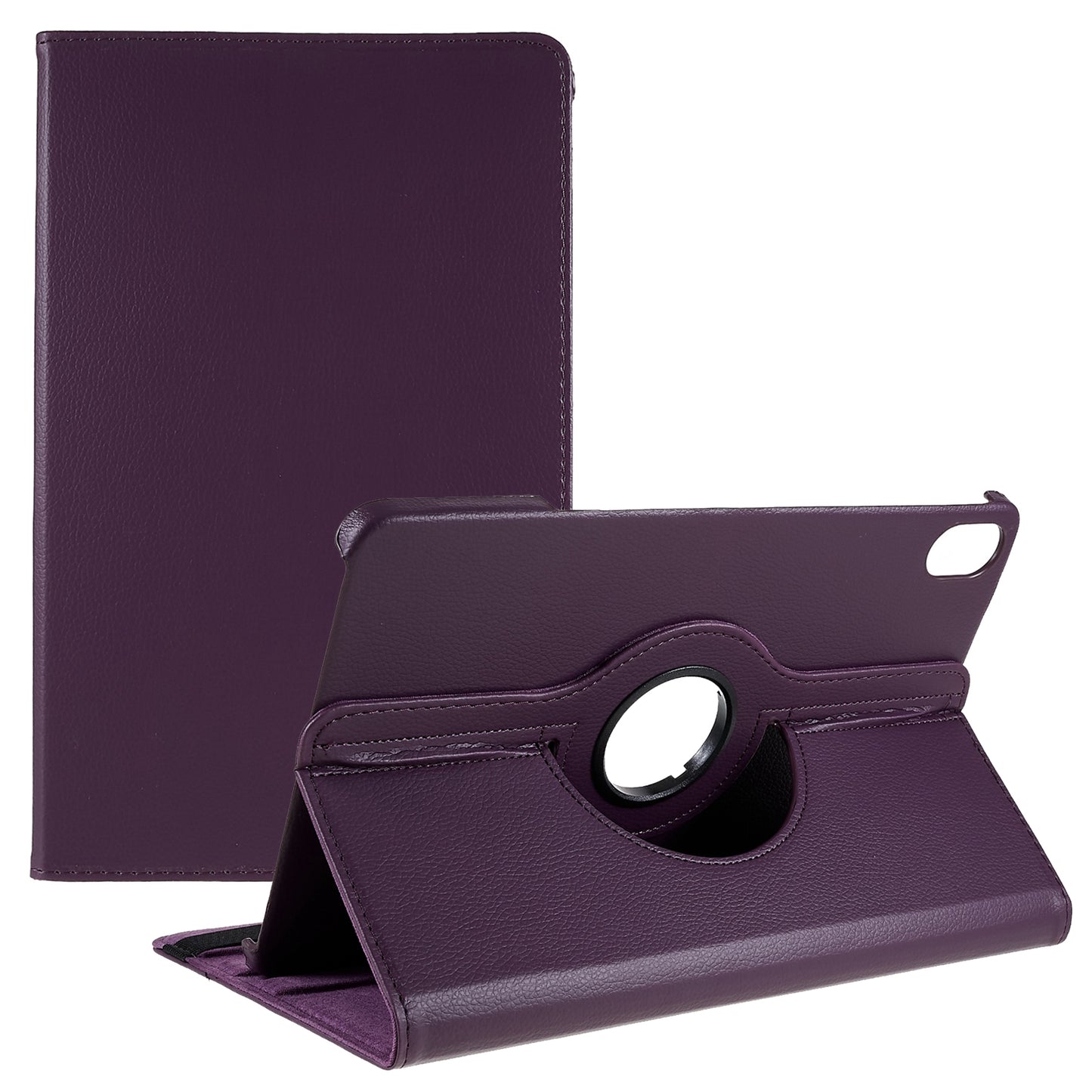 For Honor Pad 8 Drop-proof Anti-shock Leather Tablet Case 360-degree Rotating Protective Cover with Stand