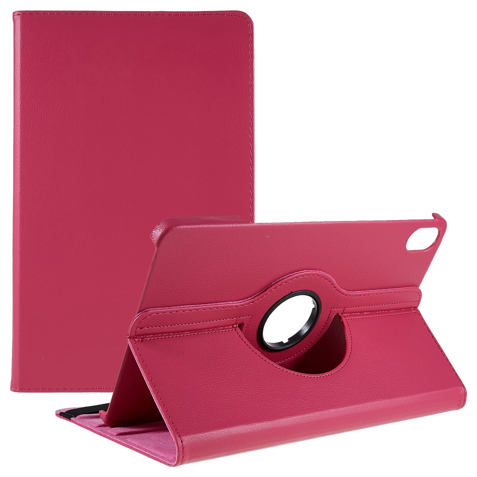 For Honor Pad 8 Drop-proof Anti-shock Leather Tablet Case 360-degree Rotating Protective Cover with Stand