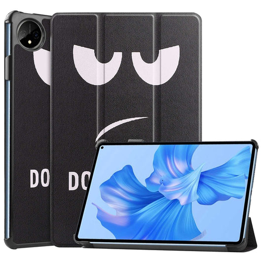 For Huawei MatePad Pro 11 (2022) Tri-fold Stand Pattern Printing Tablet Case PU Leather Anti-scratch Protective Cover
