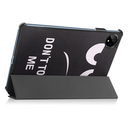 For Huawei MatePad Pro 11 (2022) Tri-fold Stand Pattern Printing Tablet Case PU Leather Anti-scratch Protective Cover