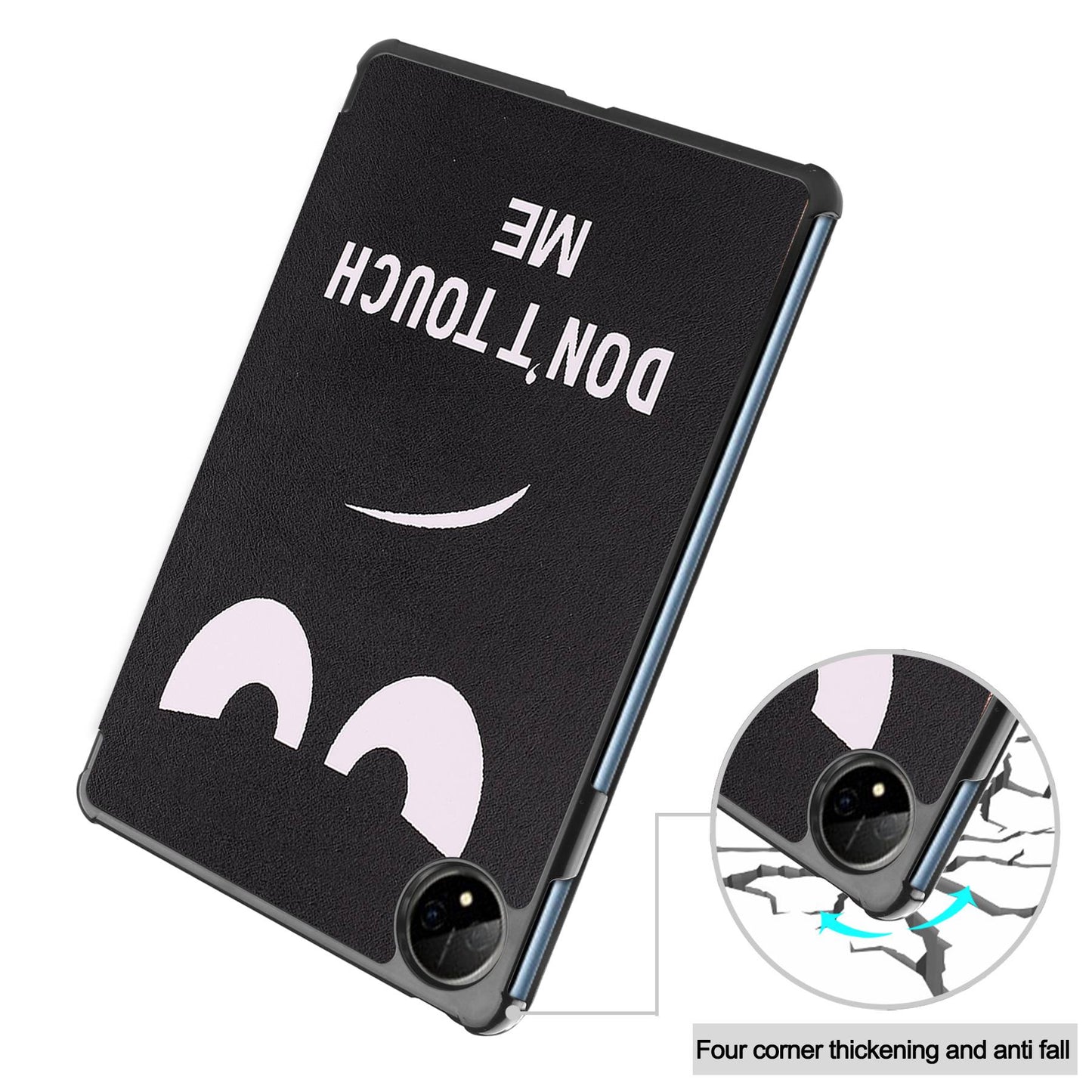 For Huawei MatePad Pro 11 (2022) Tri-fold Stand Pattern Printing Tablet Case PU Leather Anti-scratch Protective Cover