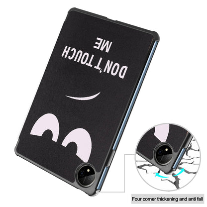 For Huawei MatePad Pro 11 (2022) Tri-fold Stand Pattern Printing Tablet Case PU Leather Anti-scratch Protective Cover