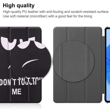 For Huawei MatePad Pro 11 (2022) Tri-fold Stand Pattern Printing Tablet Case PU Leather Anti-scratch Protective Cover