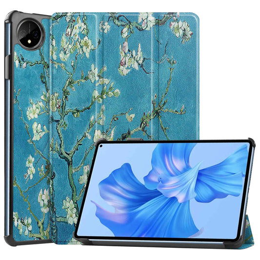 For Huawei MatePad Pro 11 (2022) Tri-fold Stand Pattern Printing Tablet Case PU Leather Anti-scratch Protective Cover