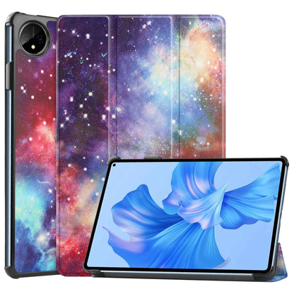 For Huawei MatePad Pro 11 (2022) Tri-fold Stand Pattern Printing Tablet Case PU Leather Anti-scratch Protective Cover