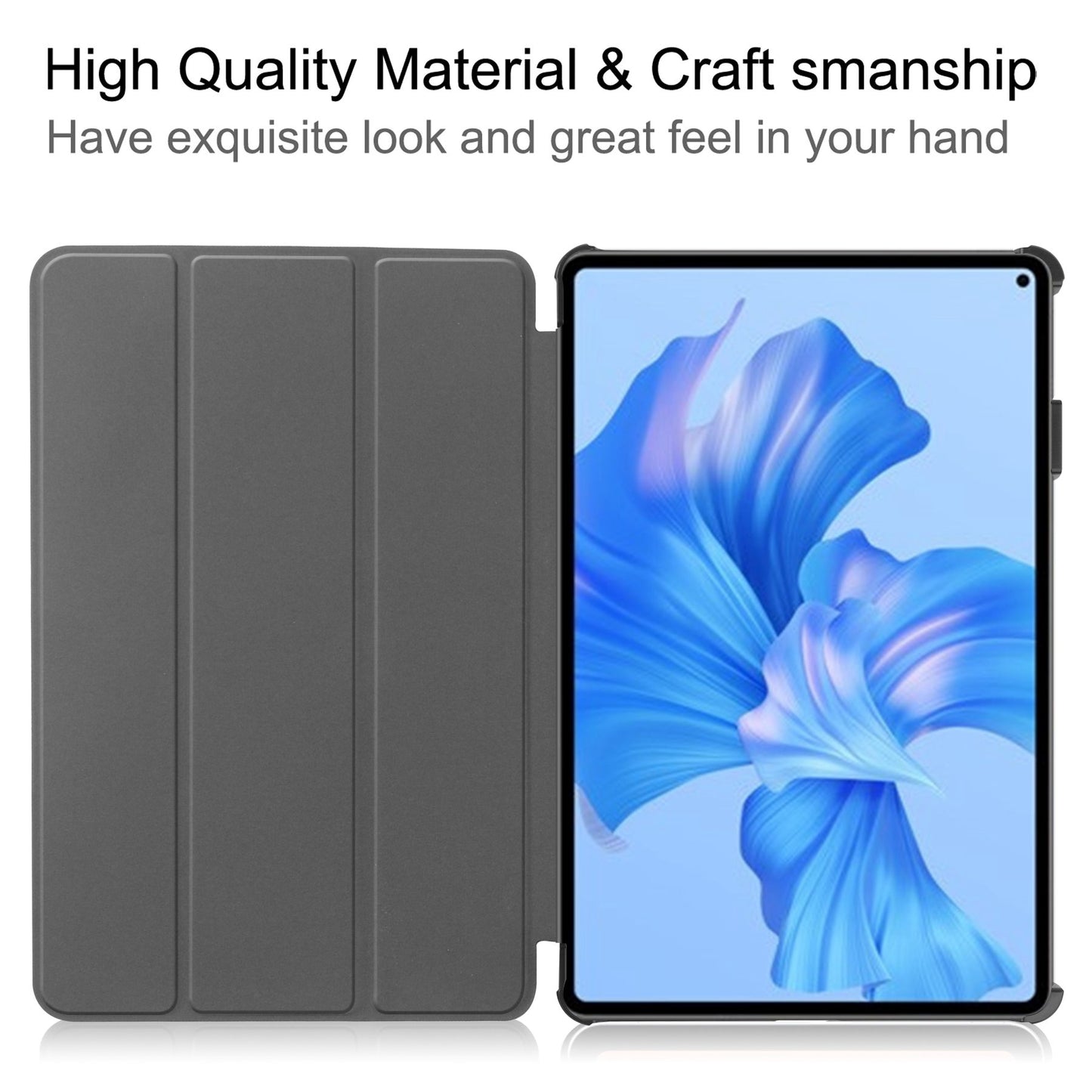 For Huawei MatePad Pro 11 (2022) Tri-fold Stand Pattern Printing Tablet Case PU Leather Anti-scratch Protective Cover
