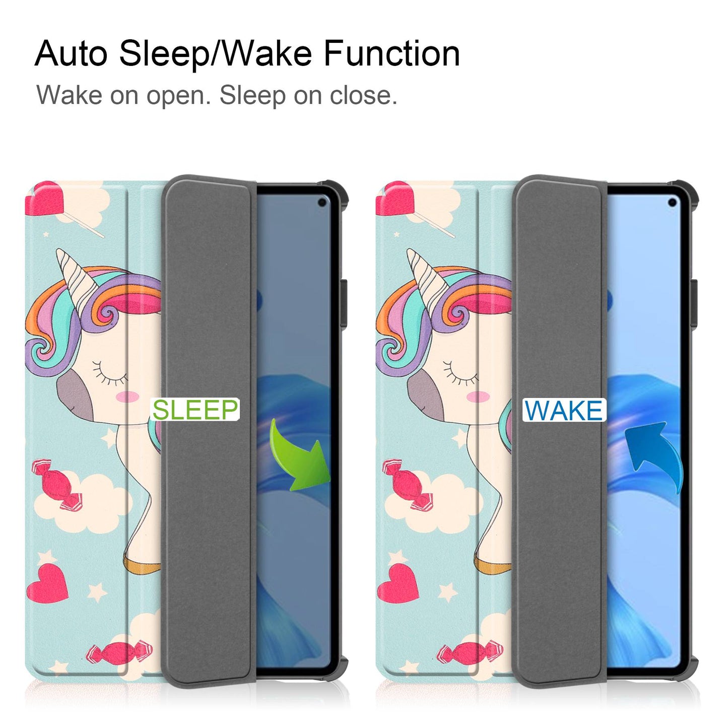 For Huawei MatePad Pro 11 (2022) Tri-fold Stand Pattern Printing Tablet Case PU Leather Anti-scratch Protective Cover