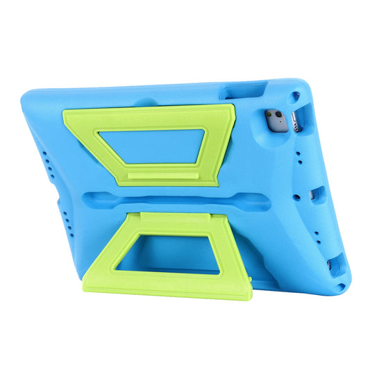 For iPad Air (2013) / Air 2 / iPad 9.7-inch (2017) / (2018) Shockproof EVA + PC Tablet Cover Kickstand Protective Case with Shoulder Strap