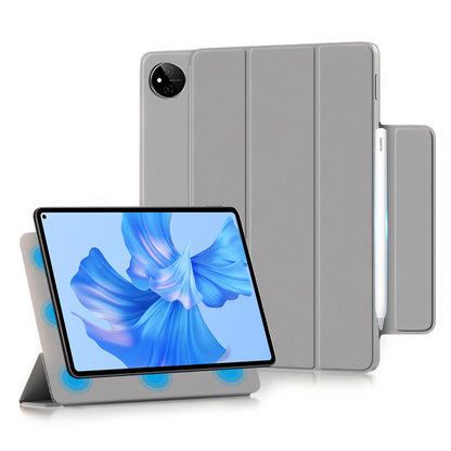 For Huawei MatePad Pro 11 (2022) Magnetic Closing PU Leather Tablet Case Folio Flip Tri-fold Stand Design Cover