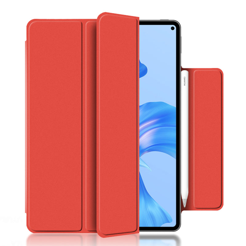 For Huawei MatePad Pro 11 (2022) Magnetic Closing PU Leather Tablet Case Folio Flip Tri-fold Stand Design Cover