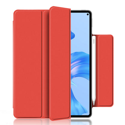 For Huawei MatePad Pro 11 (2022) Magnetic Closing PU Leather Tablet Case Folio Flip Tri-fold Stand Design Cover
