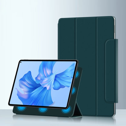 For Huawei MatePad Pro 11 (2022) Magnetic Closing PU Leather Tablet Case Folio Flip Tri-fold Stand Design Cover
