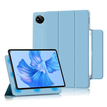 For Huawei MatePad Pro 11 (2022) Magnetic Closing PU Leather Tablet Case Folio Flip Tri-fold Stand Design Cover