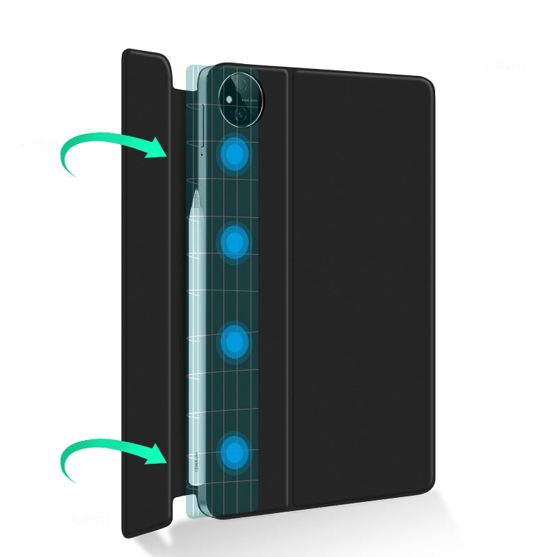 For Huawei MatePad Pro 11 (2022) Removable Bluetooth Keyboard Case PU Leather Protective Cover Anti-Drop Magnetic Keyboard Case