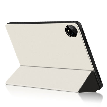 For Huawei MatePad Pro 11 (2022) Folio Flip Anti-fall Protective Cover TPU+PU Leather Skin-touch Tablet Case with Three-fold Stand