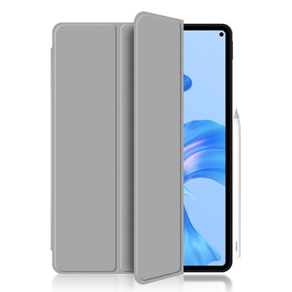 For Huawei MatePad Pro 11 (2022) Folio Flip Anti-fall Protective Cover TPU+PU Leather Skin-touch Tablet Case with Three-fold Stand