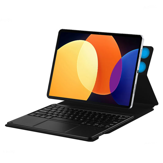 For Xiaomi Pad 5 Pro Magnetic Bluetooth Keyboard + PU Leather Protective Cover Anti-Fall Wireless Keyboard Case