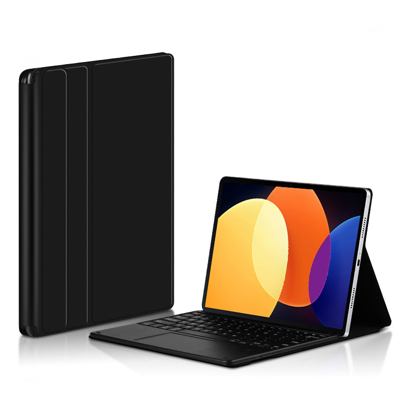 For Xiaomi Pad 5 Pro Magnetic Bluetooth Keyboard + PU Leather Protective Cover Anti-Fall Wireless Keyboard Case