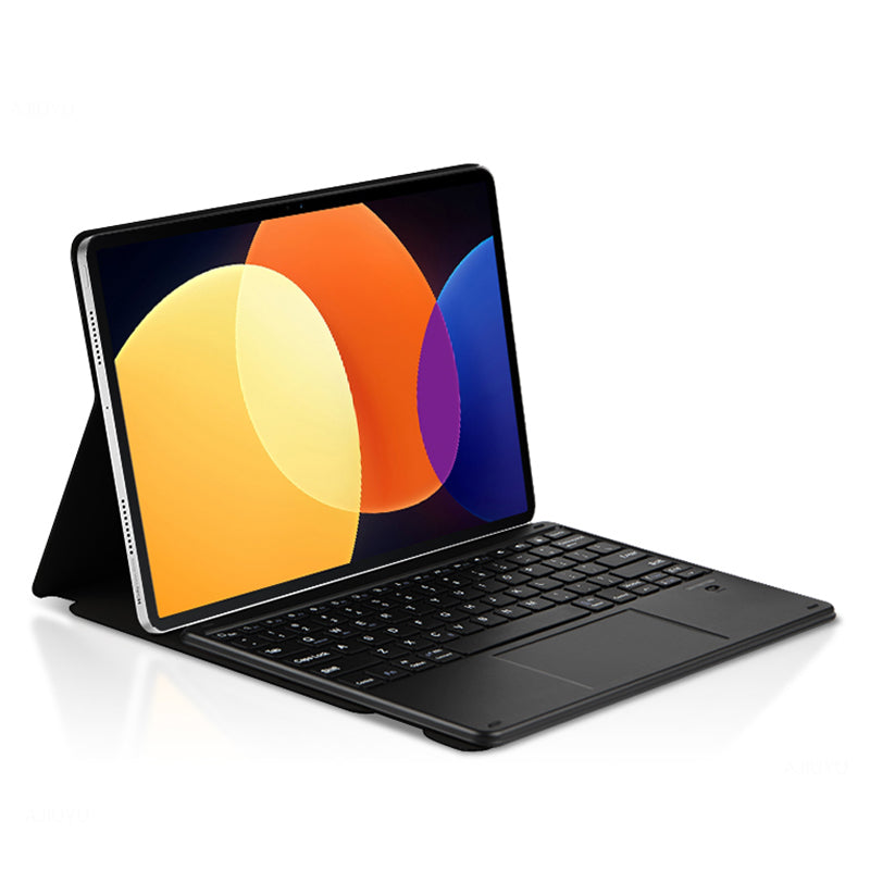 For Xiaomi Pad 5 Pro Magnetic Bluetooth Keyboard + PU Leather Protective Cover Anti-Fall Wireless Keyboard Case