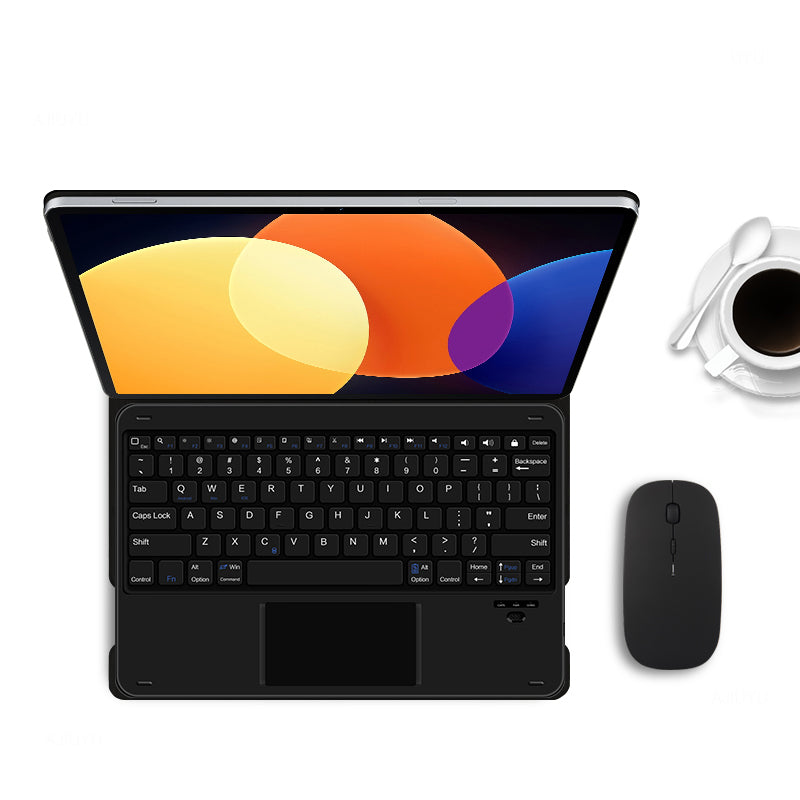 For Xiaomi Pad 5 Pro Magnetic Bluetooth Keyboard + PU Leather Protective Cover Anti-Fall Wireless Keyboard Case