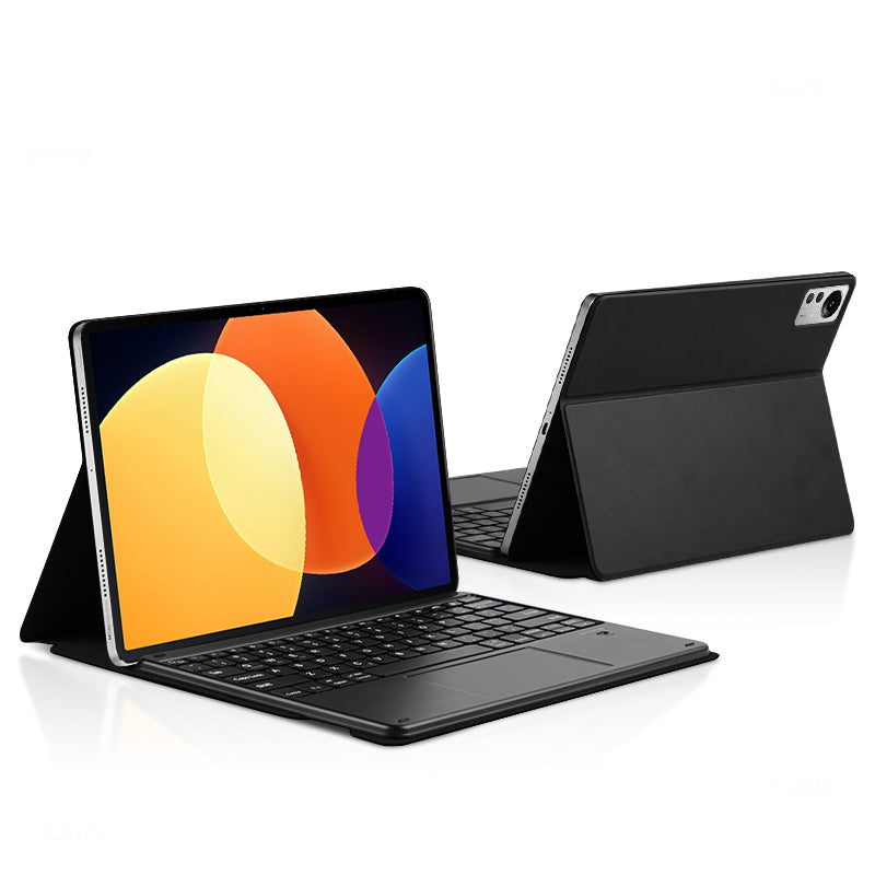 For Xiaomi Pad 5 Pro Magnetic Bluetooth Keyboard + PU Leather Protective Cover Anti-Fall Wireless Keyboard Case