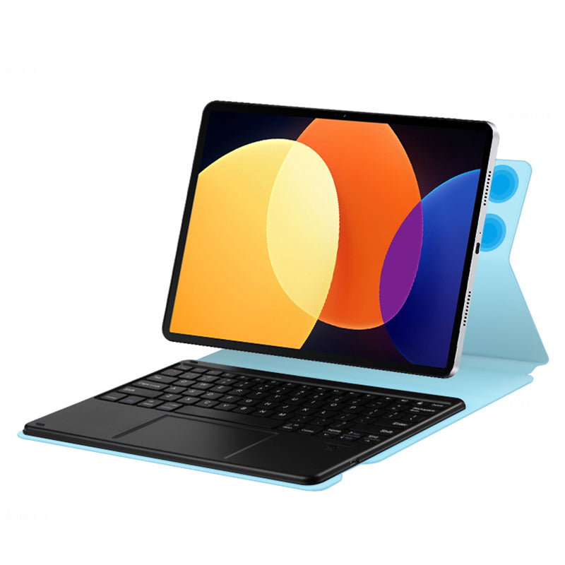 For Xiaomi Pad 5 Pro Magnetic Bluetooth Keyboard + PU Leather Protective Cover Anti-Fall Wireless Keyboard Case