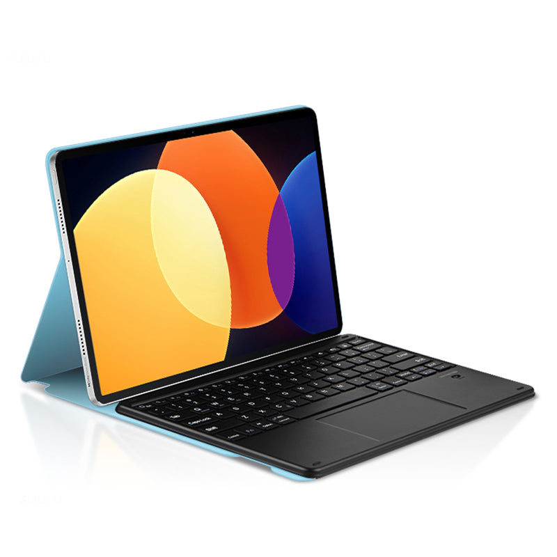 For Xiaomi Pad 5 Pro Magnetic Bluetooth Keyboard + PU Leather Protective Cover Anti-Fall Wireless Keyboard Case
