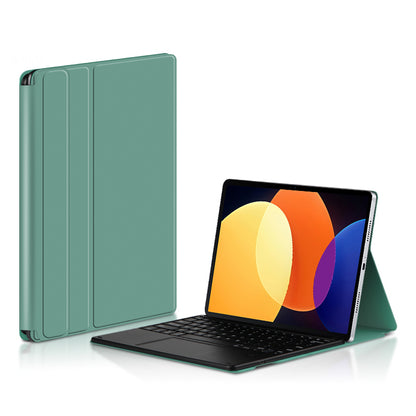 For Xiaomi Pad 5 Pro Magnetic Bluetooth Keyboard + PU Leather Protective Cover Anti-Fall Wireless Keyboard Case