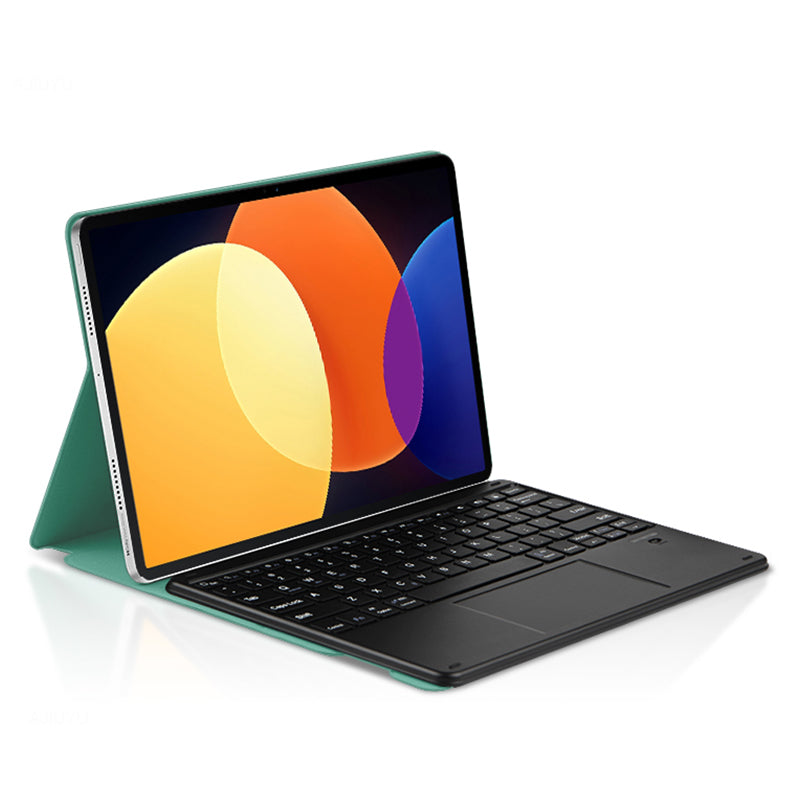 For Xiaomi Pad 5 Pro Magnetic Bluetooth Keyboard + PU Leather Protective Cover Anti-Fall Wireless Keyboard Case