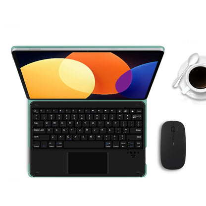 For Xiaomi Pad 5 Pro Magnetic Bluetooth Keyboard + PU Leather Protective Cover Anti-Fall Wireless Keyboard Case