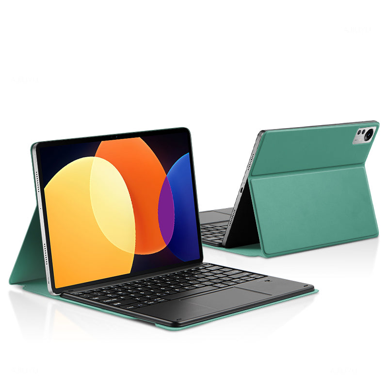 For Xiaomi Pad 5 Pro Magnetic Bluetooth Keyboard + PU Leather Protective Cover Anti-Fall Wireless Keyboard Case