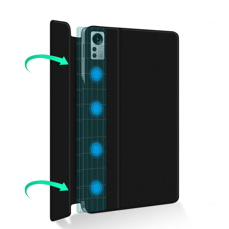 For Xiaomi Pad 5 Pro Magnetic Bluetooth Keyboard + PU Leather Protective Cover Anti-Fall Wireless Keyboard Case