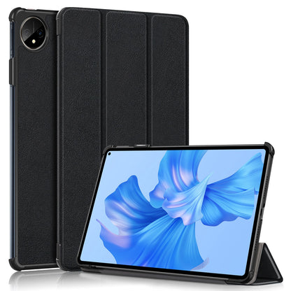 For Huawei MatePad Pro 11 (2022) Protective Case PU Leather Solid Color Folio Flip Cover Tri-fold Stand Tablet Protector with Auto Wake  /  Sleep