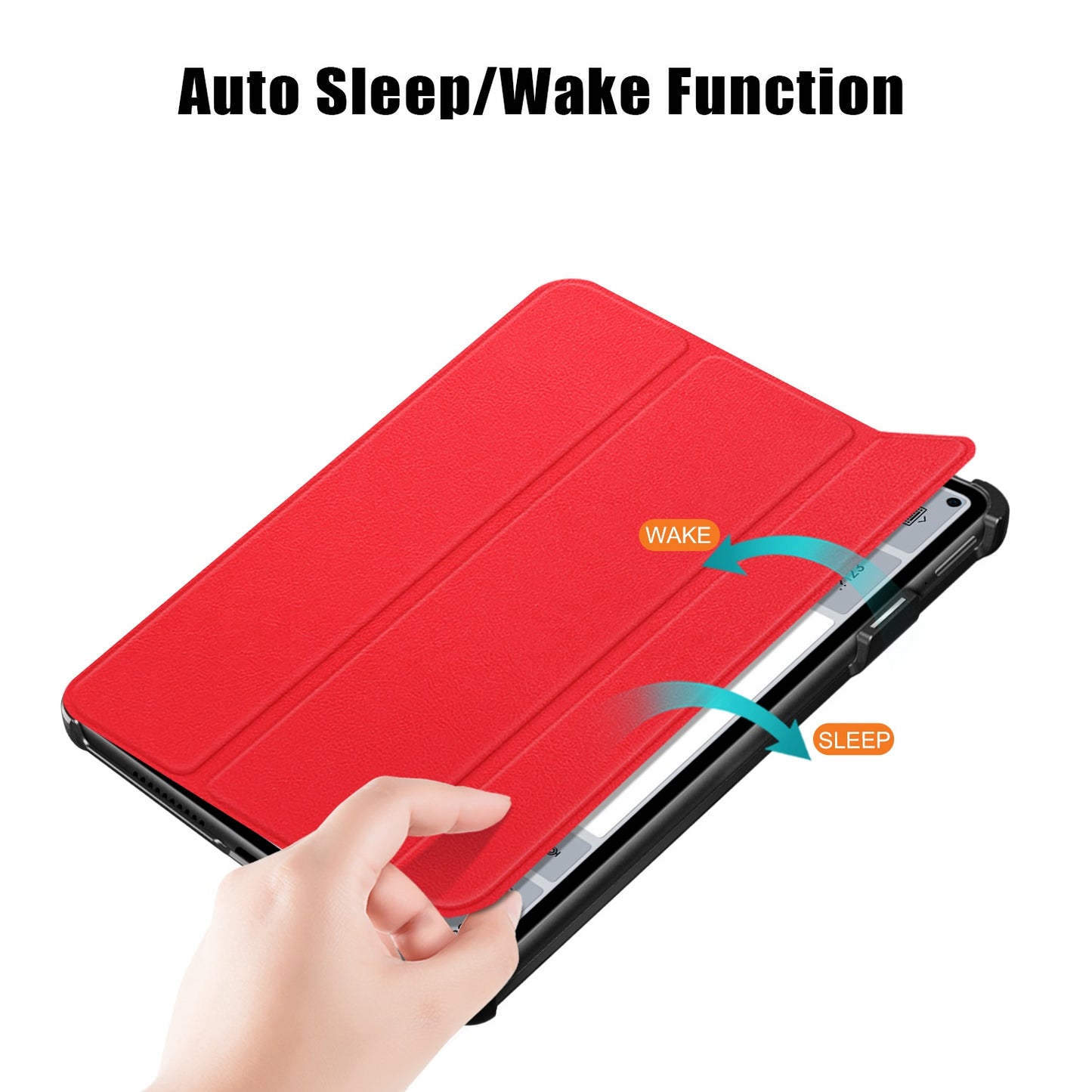 For Huawei MatePad Pro 11 (2022) Protective Case PU Leather Solid Color Folio Flip Cover Tri-fold Stand Tablet Protector with Auto Wake  /  Sleep
