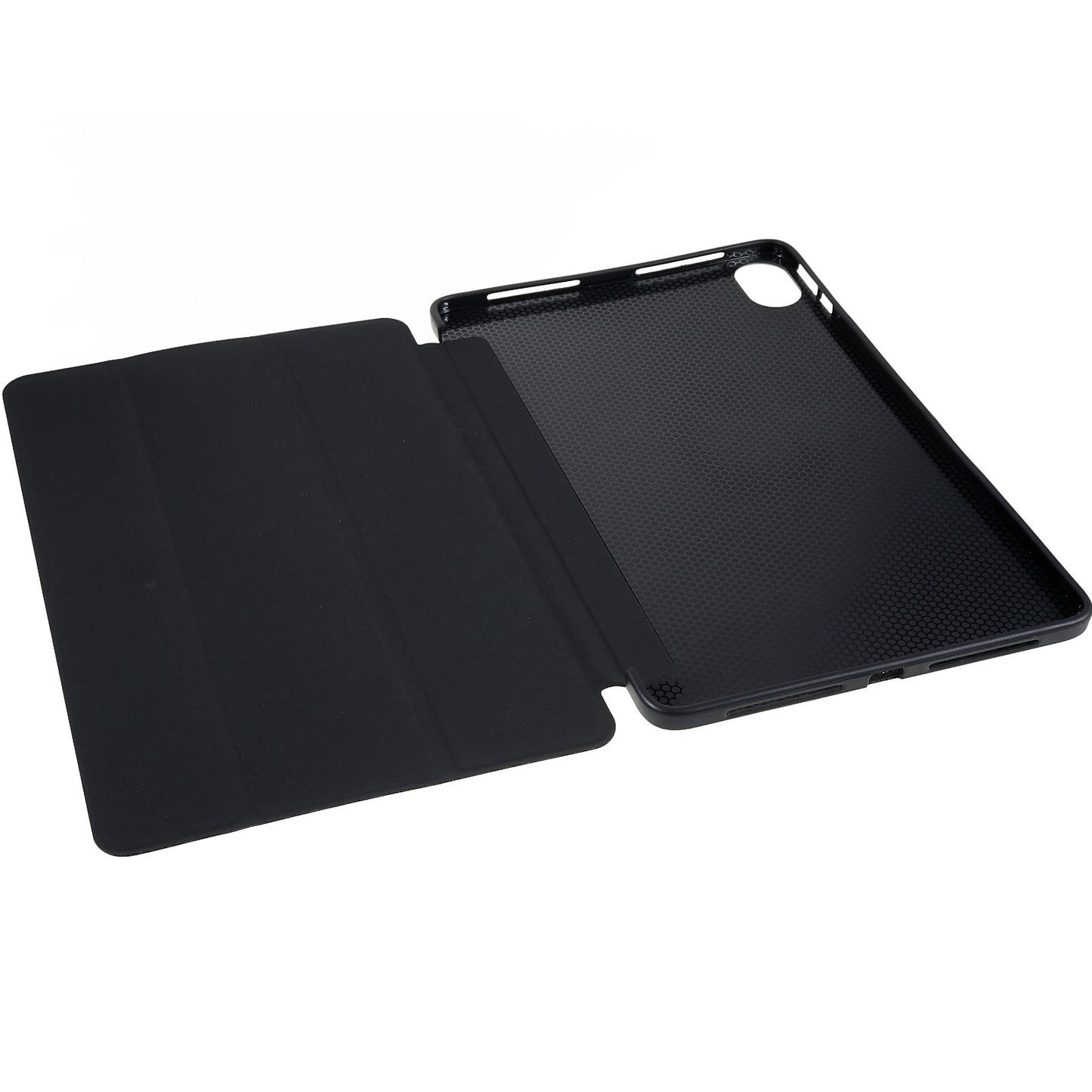 For Honor Pad 8 Protective Case Anti-drop PU Leather Cover with Tri-fold Stand Inner Honeycomb Heat Dissipation TPU Tablet Case