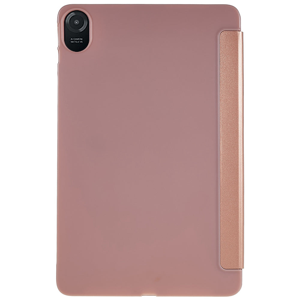 For Honor Pad 8 Protective Case Anti-drop PU Leather Cover with Tri-fold Stand Inner Honeycomb Heat Dissipation TPU Tablet Case